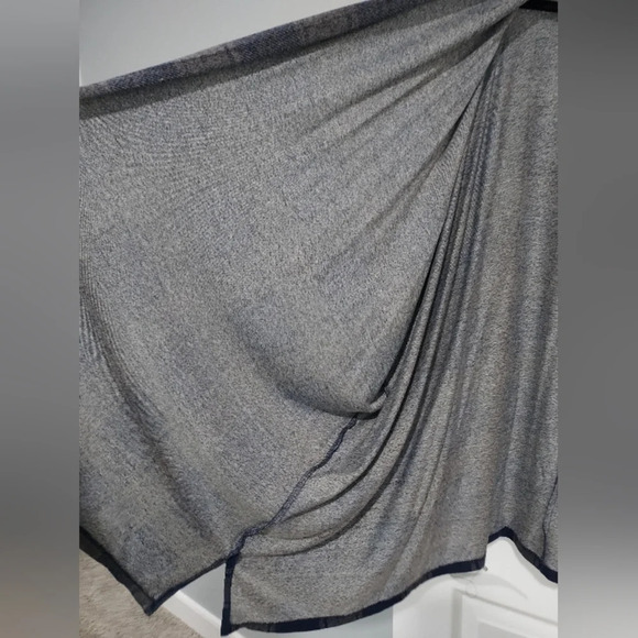 NWOT Lane Bryant Blue & Gray Plaid Short Dolman Sleeve Open Front Cardigan 18/20 - Picture 6 of 10